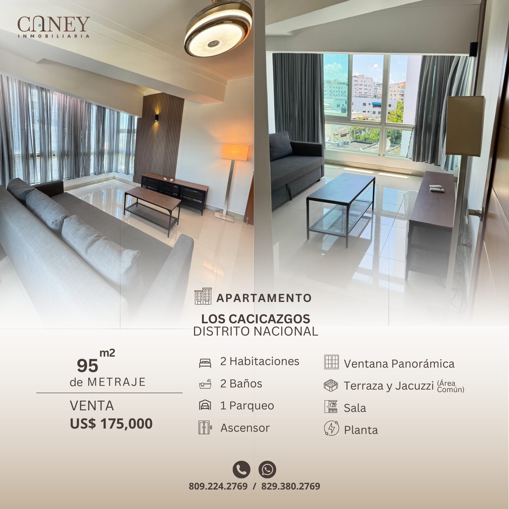 Moderno apartamento en venta en Los Cacicazgos